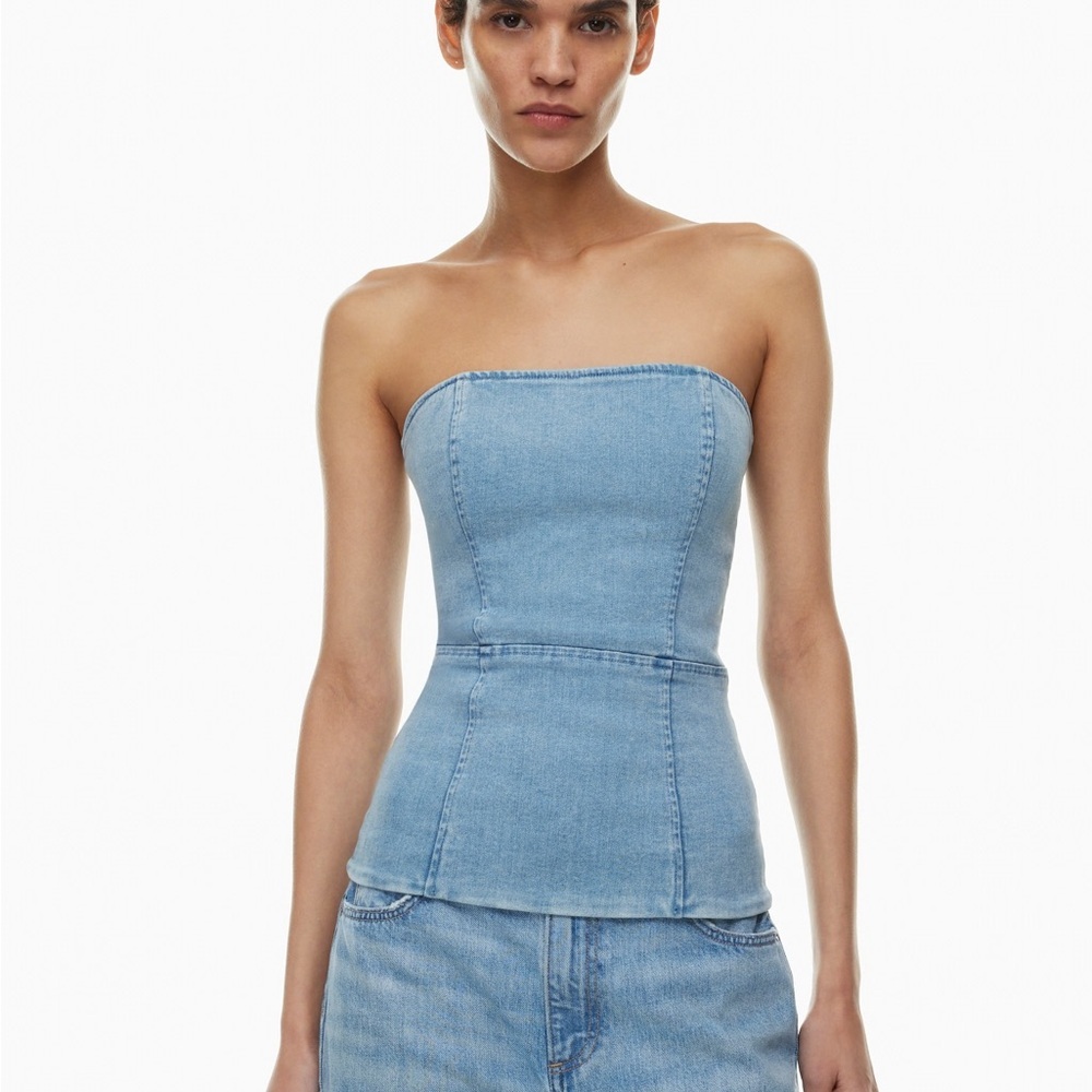 Denim Forum The 90s Denim Tube Top